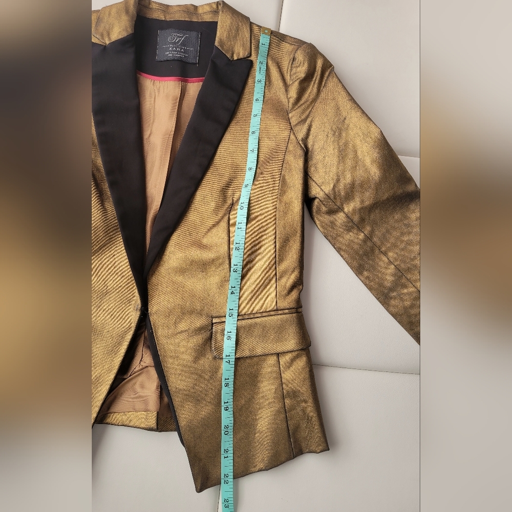 Zara Collection Gold & Black Blazer. - Picture 8 of 10